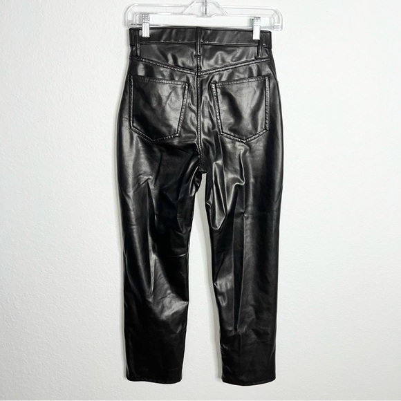 Abercrombie & Fitch leather pants Women 26 2 The Ankle Straight Ultra High Rise - Picture 3 of 6